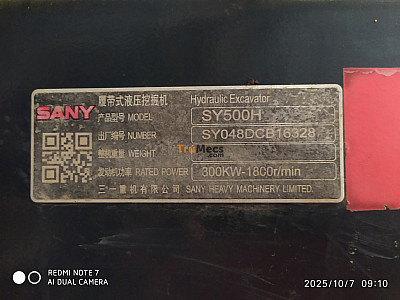 EXCAVATOR SANY SY500SYC ET-231