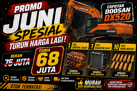 HARGA HEMAT SUPER MURAH COPOTAN DOOSAN DX520