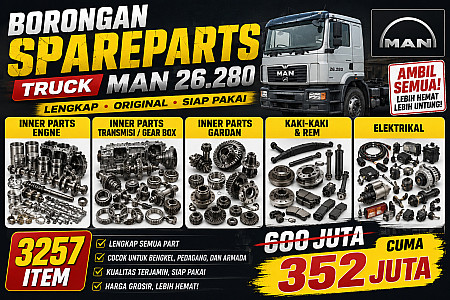 TRUCK MAN CLA26.280 PART...HARGA MURAH !!! DAPATKAN BANYAK ITEM & QTY DENGAN 352JUTA
