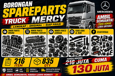 TRUCK MERCY PARTS ... HARGA MURAH!!! DAPATKAN BANYAK ITEM & QTY DENGAN 130JUTA