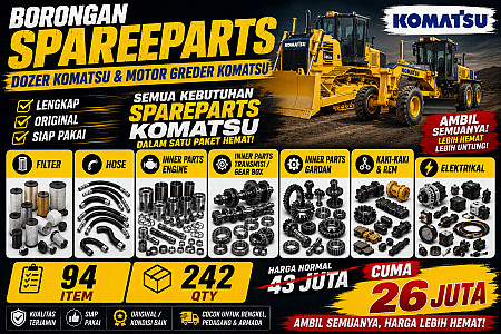 ALAT BERAT KOMATSU PARTS ... HARGA MURAH!!! DAPATKAN BANYAK ITEM & QTY DENGAN 26JUTA