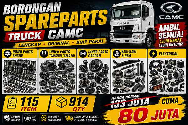 TRUCK CAMC PARTS, HARGA MURAH !!! HEMAT BANGET DAPAT BANYAK CUMA 80JUTA