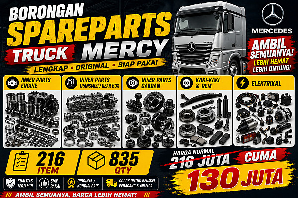 TRUCK MERCY PARTS ... HARGA MURAH!!! DAPATKAN BANYAK ITEM & QTY DENGAN 130JUTA