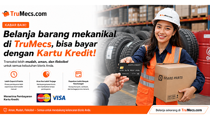 Trumecs sudah bisa pakai kartu kredit